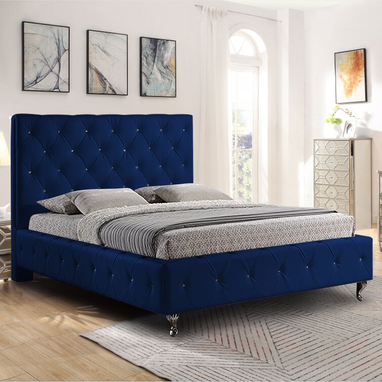 Mercer41 upholstered online bed